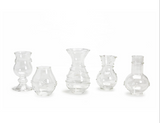 Set of 5 Bud Vase - Hand-Blown Glass