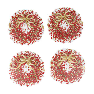Pepperberry Foil Ornament Tag W/Header 4 Pk-Foil