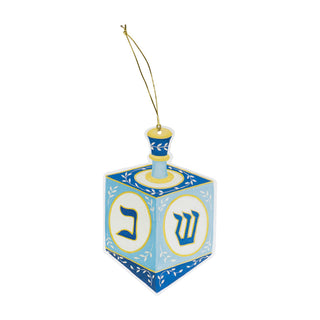 Dreidel Ornament Tag W/Header 4 Pk