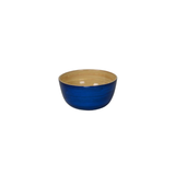 Mini Shallow Bamboo Bowl in Blue - Set of 4