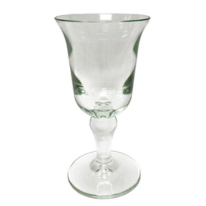 European Glass Goblet - White Wine Glass - Water Glass - Gold Stem -St –  Barski