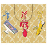 Caspari A History of Shoes Large Gift Bag - 1 Each 10027B3