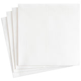 Caspari Paper Linen Solid Dinner Napkins in White - 12 Per Package 100DG
