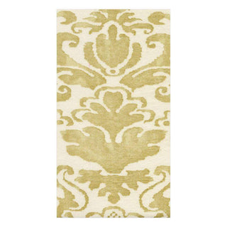 Caspari Palazzo Paper Linen Guest Towel Napkins in Light Gold - 12 Per Package 10120GG