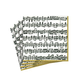 Caspari Musica Paper Cocktail Napkins - 20 Per Package 11020C