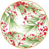 Berries and Pine Round Paper Placemats - 12 Per Package 1111PPRND