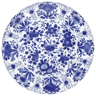 Delft Round Paper Placemats in Blue - 12 Per Package 1112PPRND