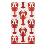 Caspari Lobsters Paper Guest Towel Napkins - 15 Per Package 11300G