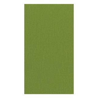 Caspari Paper Linen Solid Guest Towel Napkins in Leaf Green - 12 Per Package 113GG