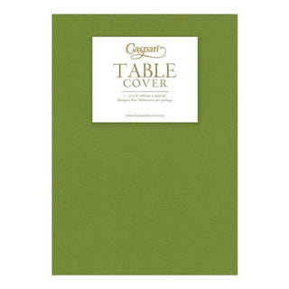 Caspari Paper Linen Solid Table Cover in Leaf Green - 1 Each 113TCL
