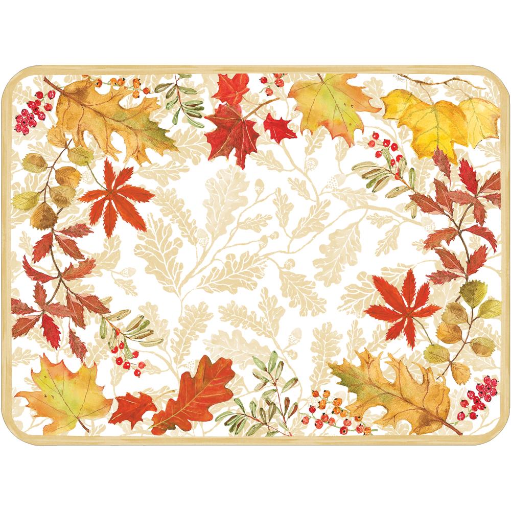 Autumn Leaves Rectangle Paper Placemats - 12 Per Package 1204PPREC