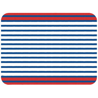 Breton Stripe Die-Cut Placemats in Blue - 1 Each