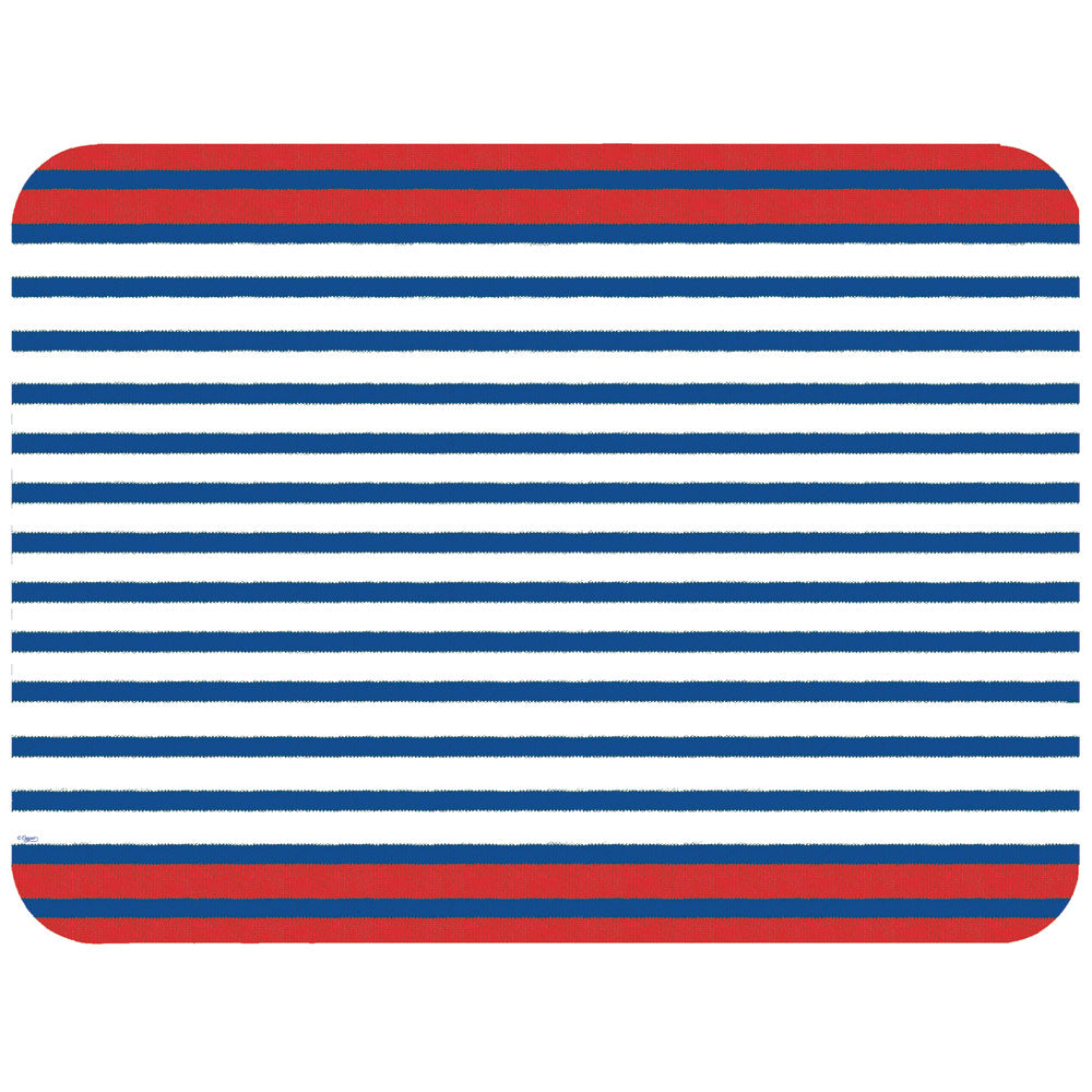 Breton Stripe Die-Cut Placemats in Blue - 1 Each