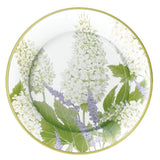Caspari Fleurs De Mariage Paper Dinner Plates in White - 8 Per Package 13700DP
