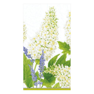 Caspari Fleurs De Mariage Paper Guest Towel Napkins in White - 15 Per Package 13700G