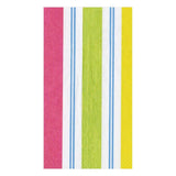 Caspari Awning Stripe Paper Guest Towel Napkins in Bright Colors - 15 Per Package 13870G