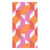 Caspari Color Theory Paper Guest Towel Napkins in Fuchsia - 15 Per Package 13880G