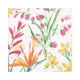 Caspari Brushstroke Floral Paper Luncheon Napkins - 20 Per Package 14430L