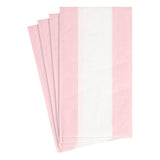 Caspari Bandol Stripe Paper Guest Towel Napkins in Petal Pink - 15 Per Package 15351G