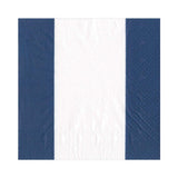 Caspari Bandol Stripe Paper Luncheon Napkins in Navy - 20 Per Package 15352L
