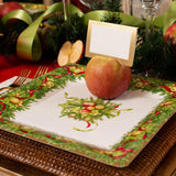 Caspari Apples and Greenery Paper Dinner Plates - 8 Per Package 15480DP