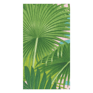 Caspari Palm Fronds Paper Guest Towel Napkins in Sunset - 15 Per Package 15861G