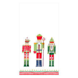 Caspari March of the Nutcrackers Paper Guest Towel Napkins - 15 Per Package 16180G