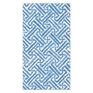 Caspari Dog Toile Die-Cut Pet Bowl Mat in Blue