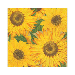 Caspari Sunflowers Paper Luncheon Napkins - 20 Per Package 16520L