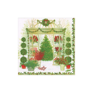 Caspari Winter Conservatory Boxed Paper Cocktail Napkins - 40 Per Box 16640B