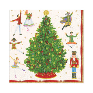 Caspari Nutcracker Ballet Paper Luncheon Napkins - 20 Per Package 16660L