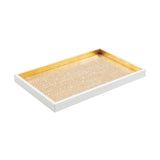 Pebble Lacquer Vanity Tray in Gold - 1 Each