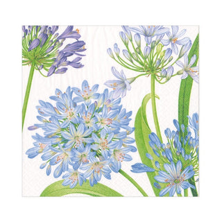 Caspari Agapanthus Garden Paper Luncheon Napkins - 20 Per Package 16920L