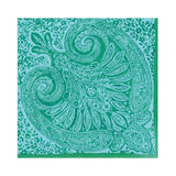Caspari Paisley Medallion Paper Luncheon Napkins in Turquoise - 20 Per Package 16972L