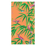 Caspari Birds in Paradise Paper Guest Towel Napkins in Orange - 15 Per Package 16992G