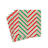 Candy Cane Stripes Paper Cocktail Napkins - 20 Per Package 17130C