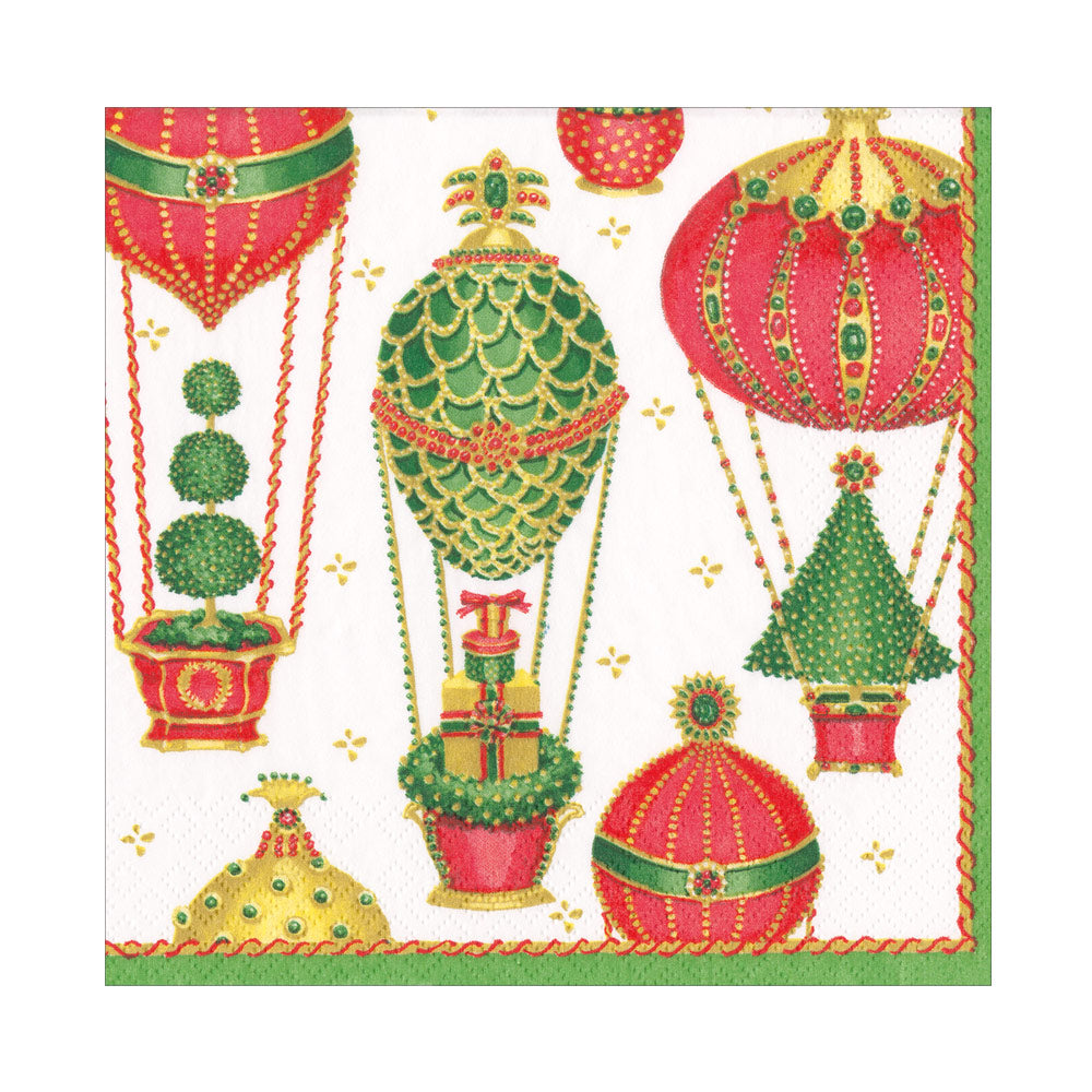Christmas in the Air Paper Luncheon Napkins - 20 Per Package 17140L