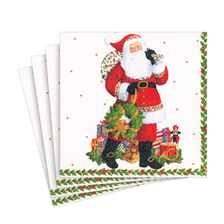 Jolly St. Nick Paper Luncheon Napkins - 20 Per Package 17180L