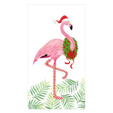 Christmas Flamingos Paper Guest Towel Napkins - 15 Per Package 17240G