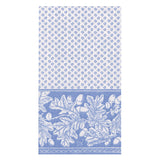 Oak Leaves & Acorns Paper Linen Guest Towel Napkins in French Blue/White - 12 Per Package 17292GG