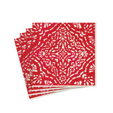 Annika Paper Cocktail Napkins in Red - 20 Per Package 17300C