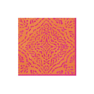 Annika Boxed Cocktail Napkins in Orange - 40 Per Box