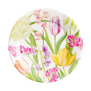 Spring Flower Show Salad & Dessert Plates - 8 Per Package