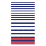 Breton Stripe Guest Towel Napkins in Blue - 15 Per Package