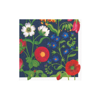 Cloisters Garden Boxed Cocktail Napkins in Navy - 40 Per Box