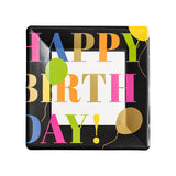 Birthday Surprise Square Salad & Dessert Plates - 8 Per Package