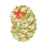 Caspari Hydrangea Wreath Die-Cut Coasters - 4 Per Package 3036CC