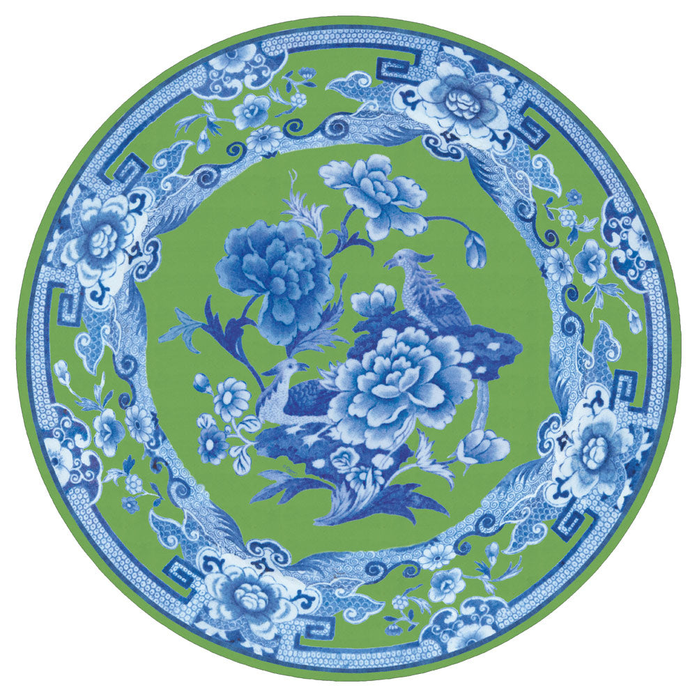 Green And Blue Plate Die-Cut Placemats - 1 Each