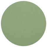 Caspari Classic Canvas Round Felt-Backed Placemat in Moss Green - 1 Each 4017PMR