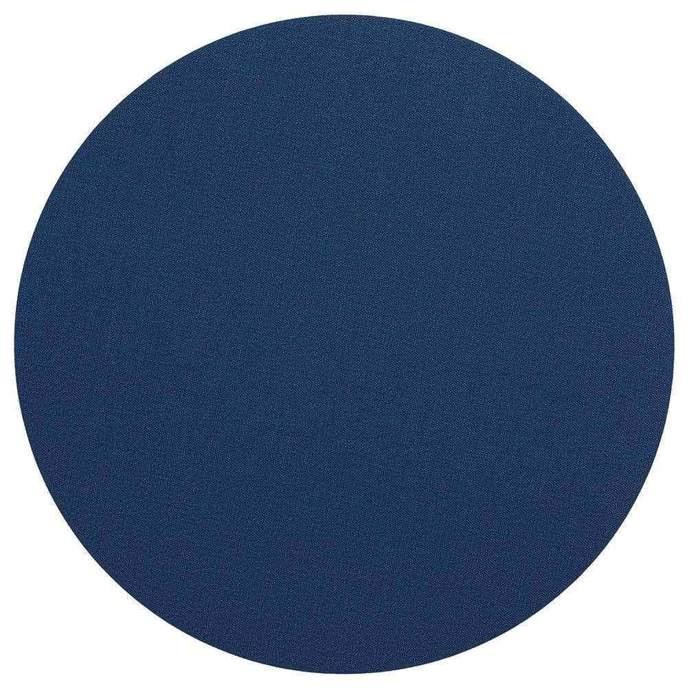 Caspari Classic Canvas Round Felt-Backed Placemat in Navy - 1 Each 4019PMR